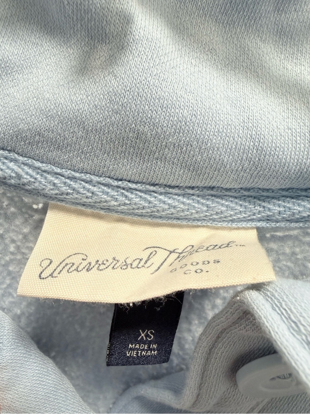 Universal Thread Light Blue Button-Front V-Neck Pullover Sweater - Picture 3 of 6